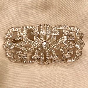 Faux Diamond Brooch